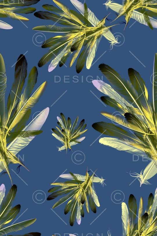 羽毛印花华亿平台图片