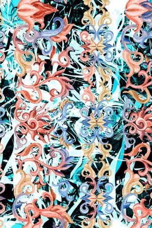 水彩印花华亿平台图片