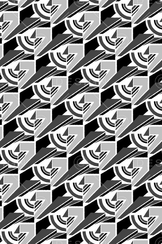 不规则几何印花华亿平台图片