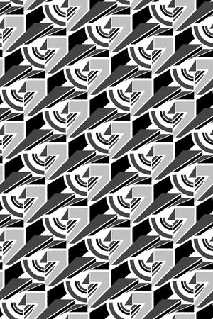 不规则几何印花华亿平台图片