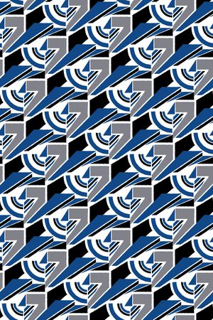 不规则几何印花华亿平台图片