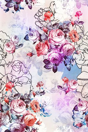 花朵印花华亿平台图片