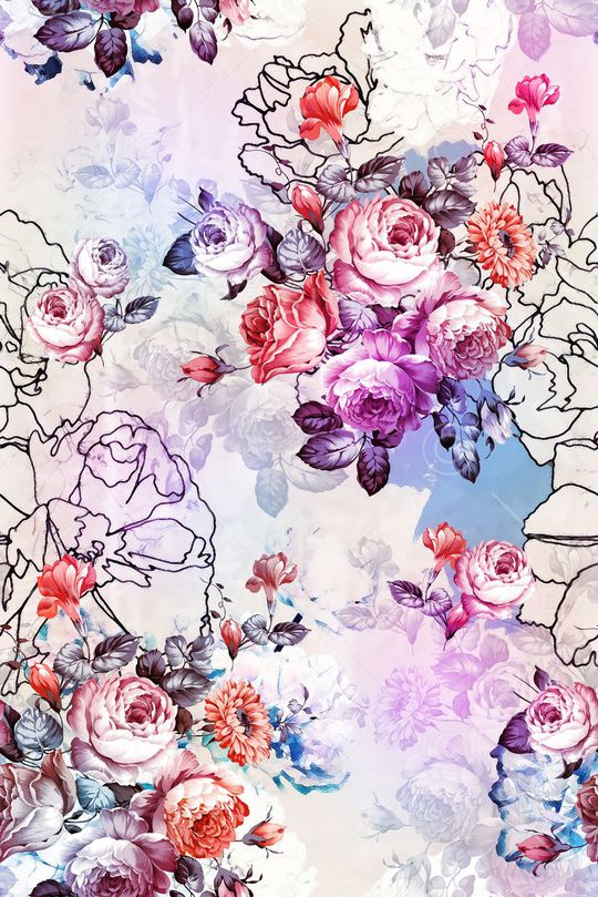 花朵印花华亿平台图片