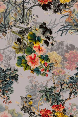 中国风印花华亿平台图片