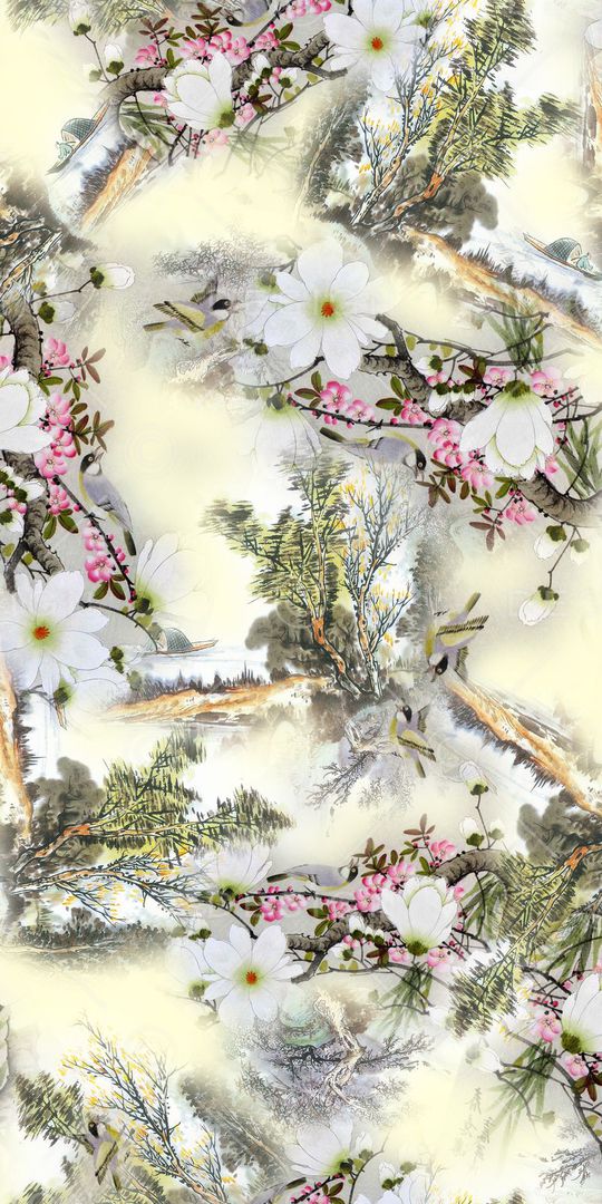 中国风印花华亿平台图片