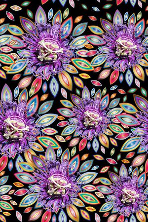 薰衣草印花华亿平台图片