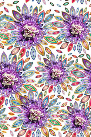 薰衣草印花华亿平台图片