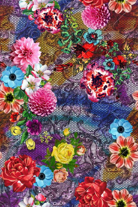 抽象印花华亿平台图片