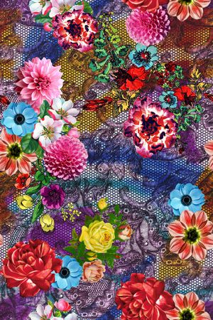 抽象印花华亿平台图片