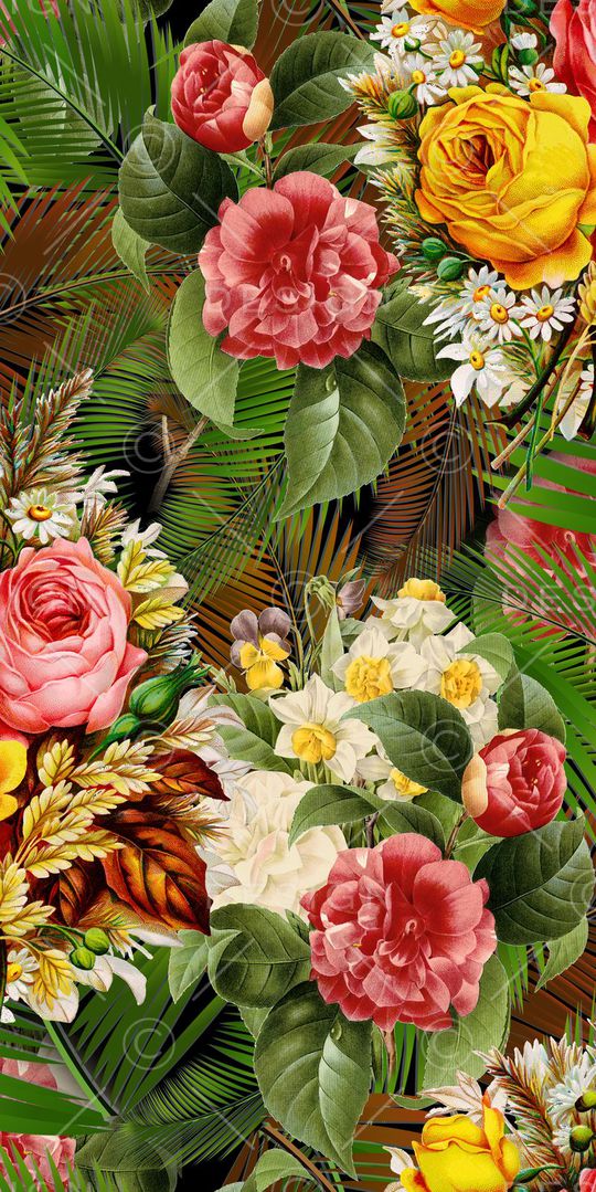 罂粟花印花华亿平台图片