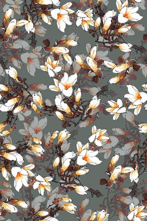 时尚抽象手绘印花华亿平台图片