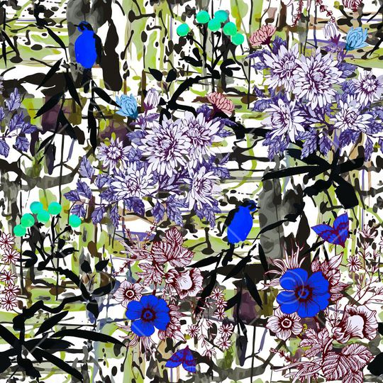 手绘印花华亿平台图片