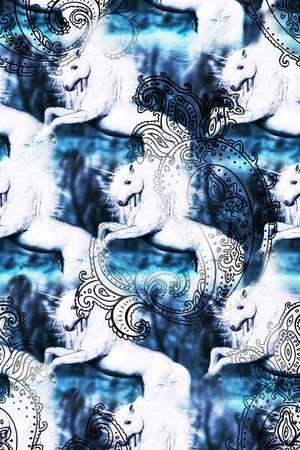 独角兽印花华亿平台图片