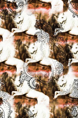 独角兽印花华亿平台图片