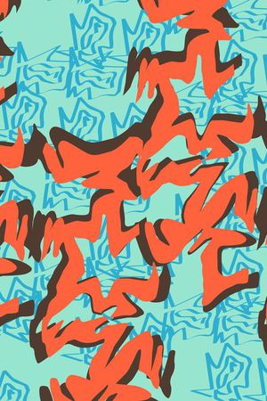 时尚创意图案印花华亿平台图片