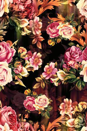 田园风印花华亿平台图片