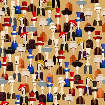 687759-戴帽子的女人