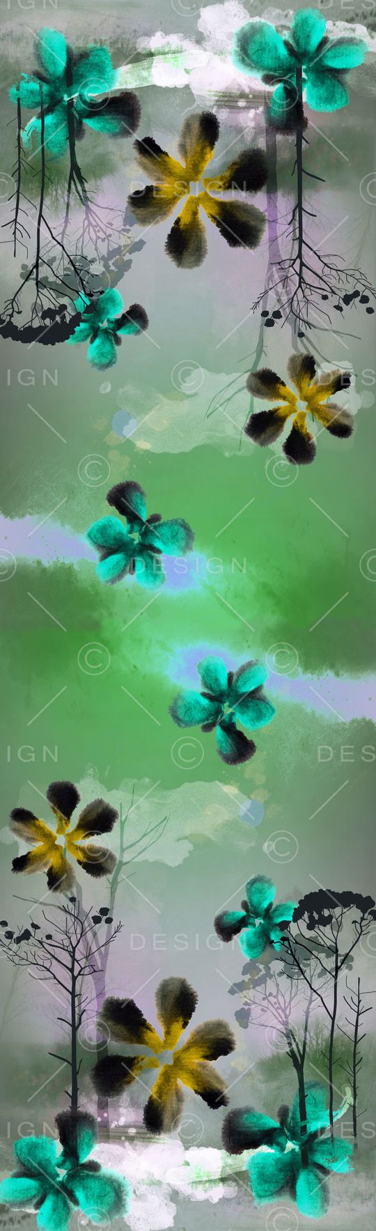 围巾印花华亿平台图片