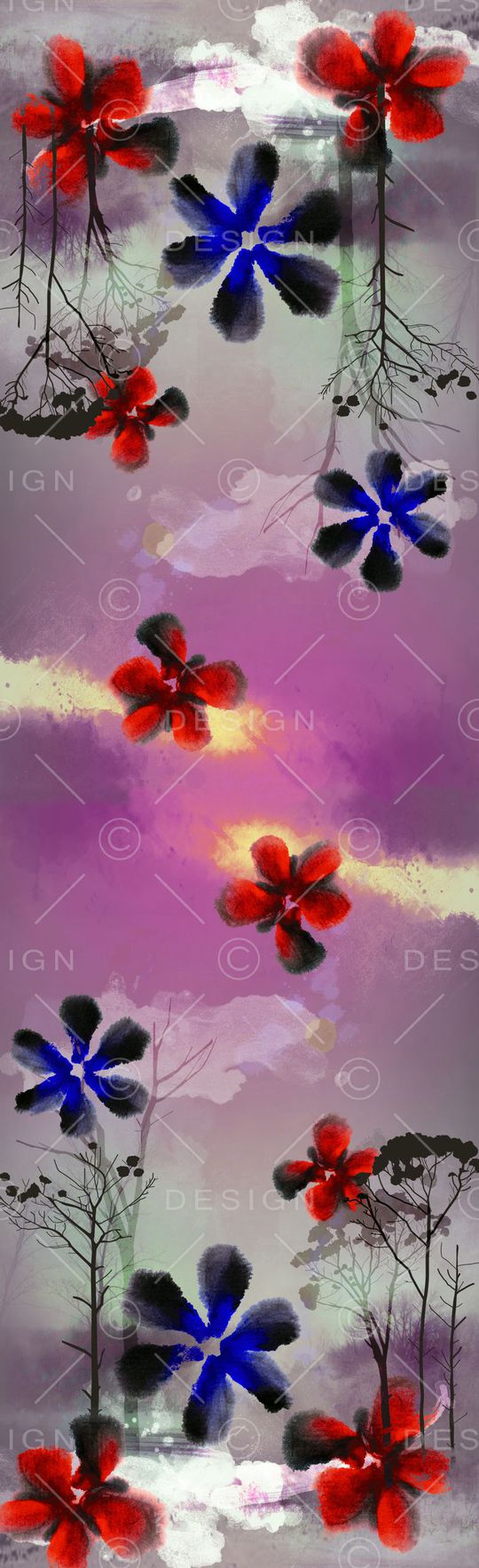 围巾印花华亿平台图片