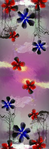 围巾印花华亿平台图片