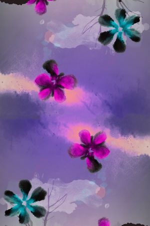 围巾印花华亿平台图片