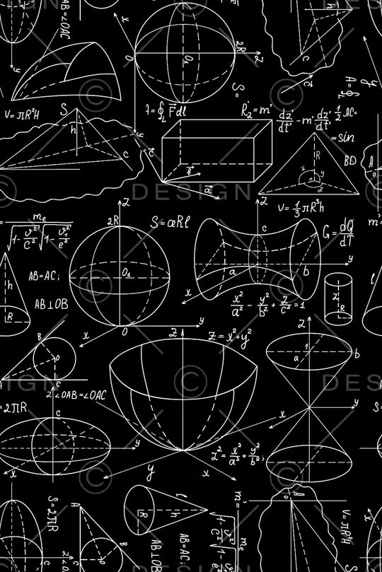 立体几何、方程式、趣味印花华亿平台图片