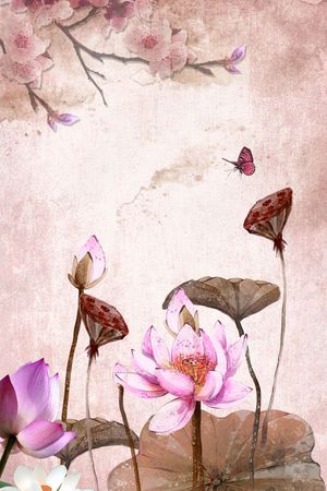 荷花定位印花华亿平台图片