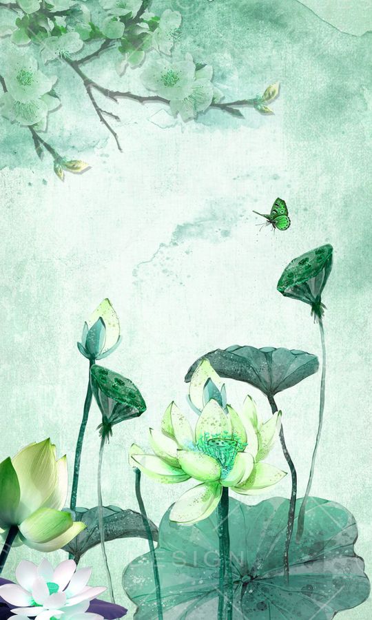 荷花定位印花华亿平台图片