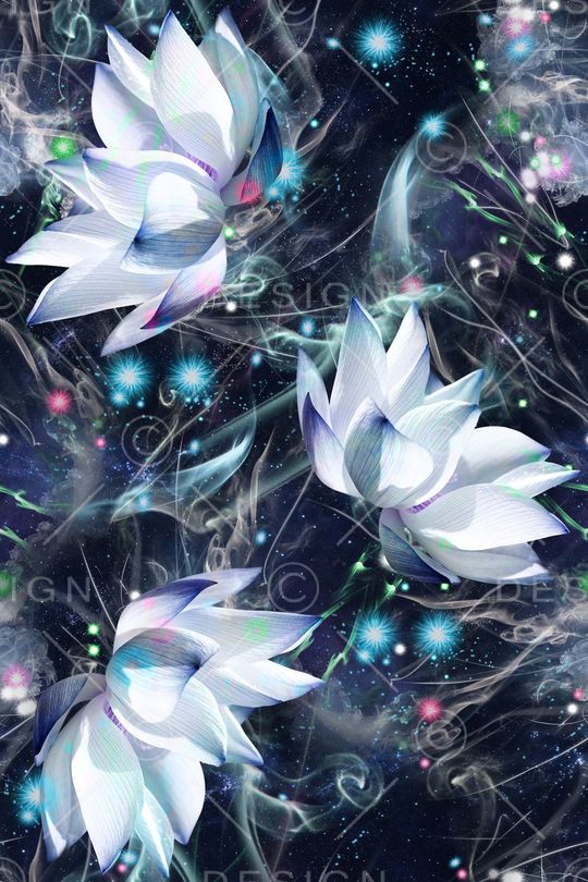 面料花星空印花华亿平台图片