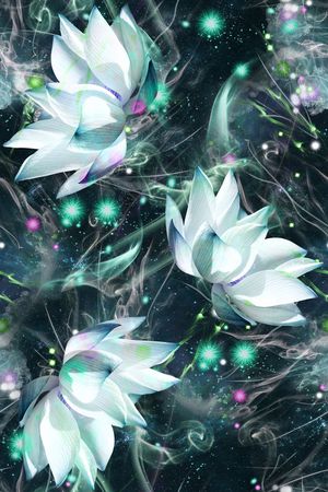 面料花星空印花华亿平台图片