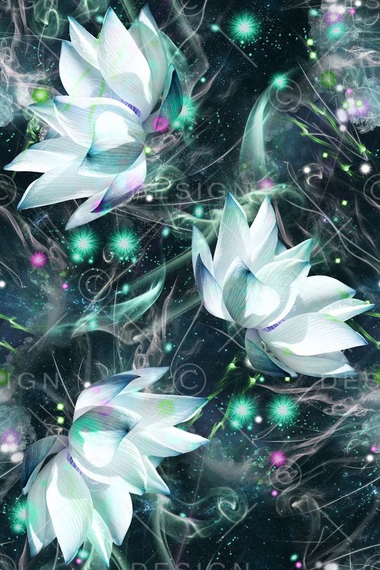 面料花星空印花华亿平台图片