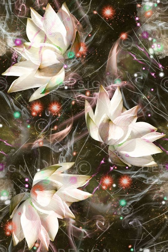 面料花星空印花华亿平台图片