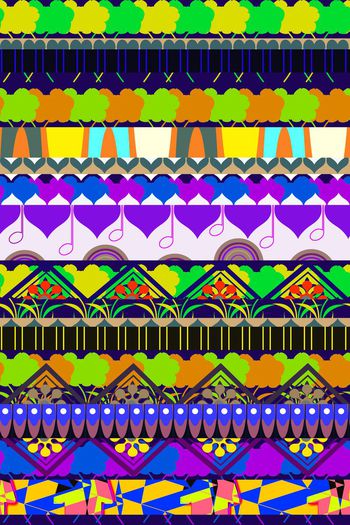 687984-民族风二方连续图 1