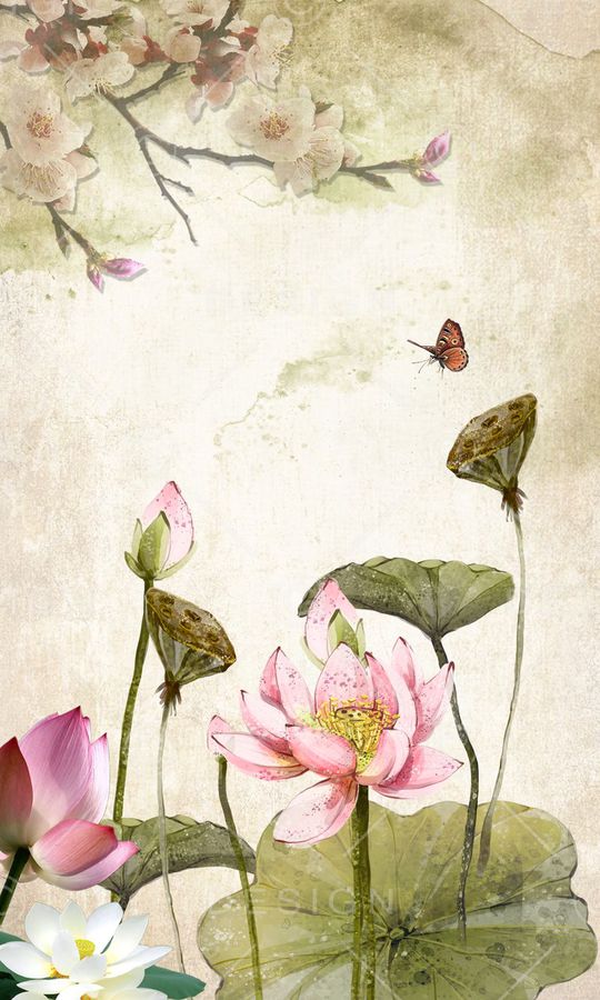 荷花定位印花华亿平台图片