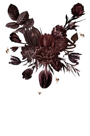 油画花卉印花华亿平台图片