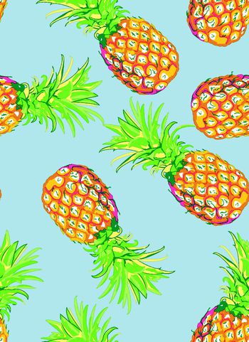 688060-时尚可爱菠萝华亿平台-20160801