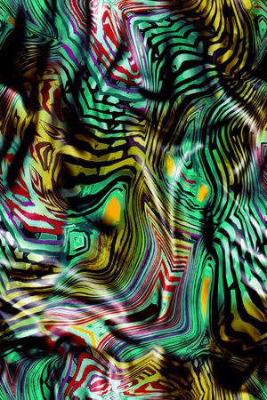 不规则几何印花华亿平台图片