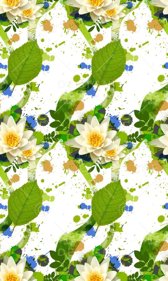 荷花印花华亿平台图片