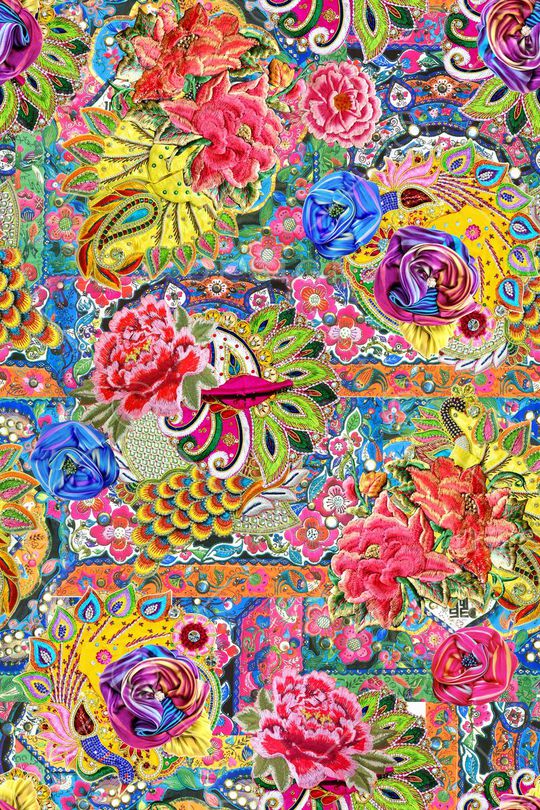 民族风印花华亿平台图片