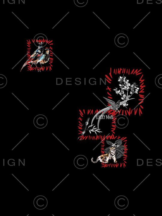 dior风格印花华亿平台图片