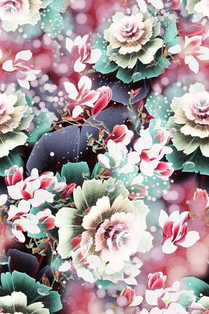 MAX-中老年真丝女装印花华亿平台图片