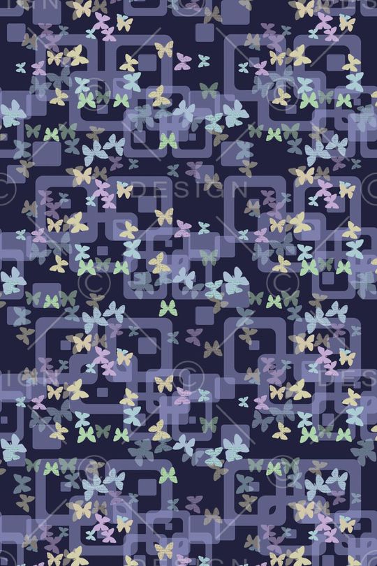 青蓝雅韵系列印花华亿平台图片