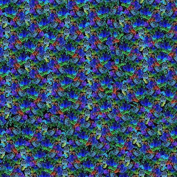 688443-彩色蘑菇黑