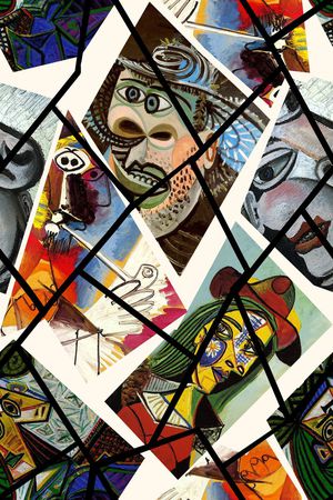 抽象印花华亿平台图片