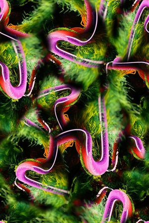 抽象印花华亿平台图片