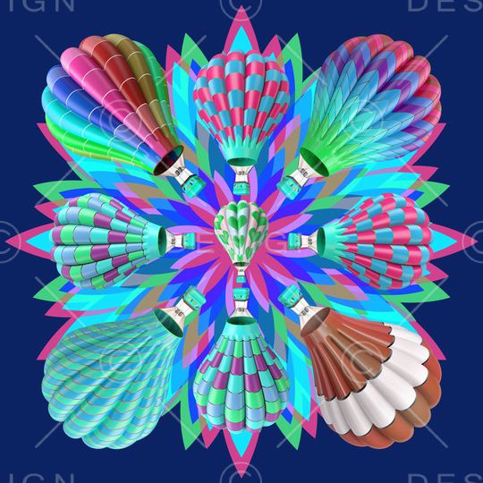 热气球印花华亿平台图片