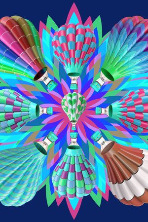 热气球印花华亿平台图片