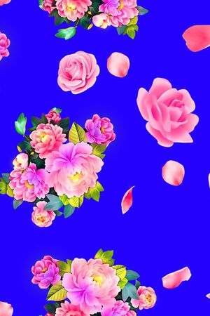 桃花印花华亿平台图片