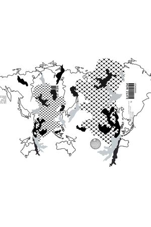 时尚格子地图男装花印花华亿平台图片