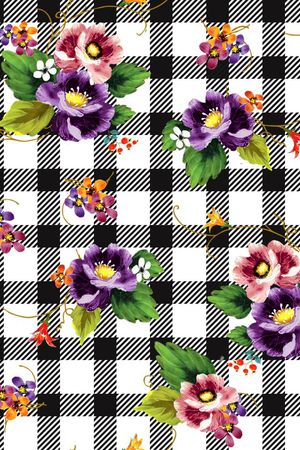 时尚。小清新印花华亿平台图片